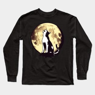 Howling cat Long Sleeve T-Shirt